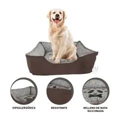 RYBIU IMPORT - Cojin Material Tapiz para Mascotas Marron Y+Regalo Stickers