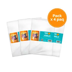 OFFICE PAPER - Pack Vinilo Adhesivo Perlado por 05 Hojas A4 x4 Paquetes