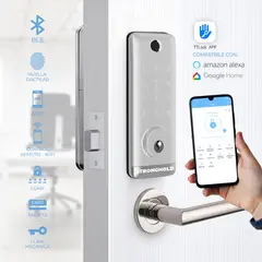 STRONGHOLD - Cerradura digital para oficina WIFI - CODI Color Plata
