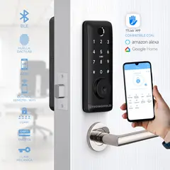 STRONGHOLD - Cerradura digital WIFI CODI Color Negro + Asesoría de Instalación