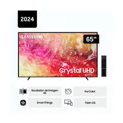 SAMSUNG - Televisor LED 65 Crystal UHD 4K 65DU7000 Tizen OS Smart TV