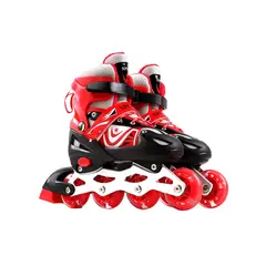 GENERICO - Patines Lineales Color Rojo Talla S Incluye Accesorios