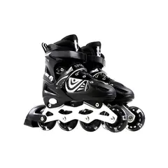 GENERICO - Patines Lineales Color Negro Talla S Incluye Accesorios
