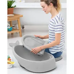 SKIP HOP - BAÑERA 3 ETAPAS MOBY - GRIS