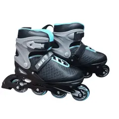 OLLIE - PATIN LINEAL CELESTE CON NEGRO talla L 38-41