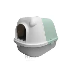 RYBIU IMPORT - Caja de Arena para Gatos Verde y Plomo Y+Gift MiniAgenda