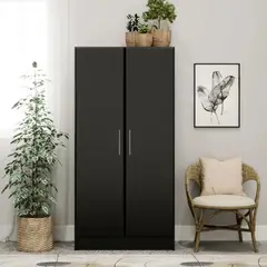 GENERICO - Ropero Moderno Cretia Negro R&R MUEBLES