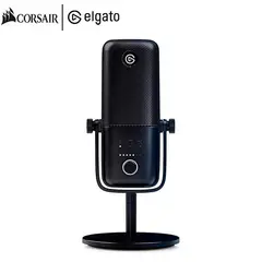 ELGATO - Micrófono WAVE:1, BLACK Premium grabación, podcasting