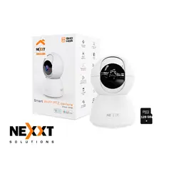 NEXXT SOLUTIONS - Cámara Inalámbrica PTZ Nexxt NHC-IP10 3MP Interior 110° Audio 2 vías + SD 128GB