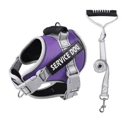 GENERICO - ARNÉS MORADO TALLA S REFLECTANTE PARA PERROS CON ASA