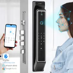 STRONGHOLD - Cerradura digital con reconocimiento facial WIFI - ONIX Push Pull