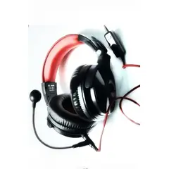 ONEODIO - Audífono vincha Bluetooth Gamer con micrófono Pro-M NegroRojo