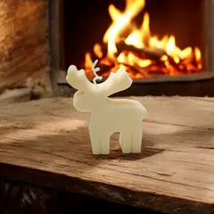 GENERICO - VELA RENO NAVIDEÑO PERFUMADO DE CERA DE SOJA