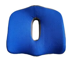 GENERICO - Cojin cuadrete viscoelástica con gel y funda azulino