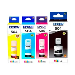 EPSON - Pack Tinta T504 Negro y Colores L4150 L6171