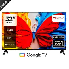 TCL - Televisor 32 QLED Full HD Smart TV 32S5K Google TV