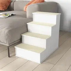 GENERICO - Escalera para Mascotas Isami Blanco R&R MUEBLES