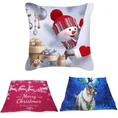 GENERICO - Funda navideñas para cojines diseños Aleatorios set de 3
