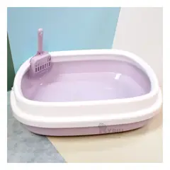RYBIU IMPORT - Bandeja Cat para Necesidades Lila Y+Regalo Ligas para Peinar