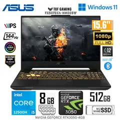 ASUS - Laptop Tuf Gaming FX507ZC4-HN005W Intel Corei5-12500H RAM 8GB SSD 512GB 15.6" FHD RTX3050-4GB