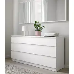 GENERICO - COMODA DE MELAMINE MODERNA BLANCA-