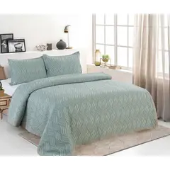 CASATEX - Cubrecama + Fundas de Almohada 2 Plazas - 100% Algodón