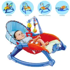 IDEAL - SILLA MECEDORA PARA BEBÉS ROCKER AZUL