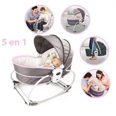 IDEAL - SILLA MECEDORA PORTÁTIL MULTIFUNCIONAL 5 EN 1 LIGHT PINK