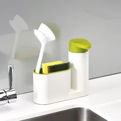 GENERICO - Dispensador De Lavavajillas y Jabón Con Porta Esponja