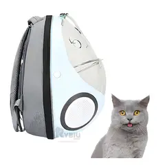 GENERICO - Mochila Huevo Adaptable para Gatos en Color Celeste