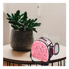 GENERICO - Transportador con Diseño de Huella Rosado Y+Papel de Regalo