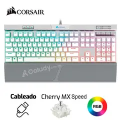 CORSAIR - Teclado Mecánico Gamer K70 RGB MK2 SE - CHERRY MX Speed