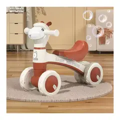 GENERICO - Triciclo Para Niños Infantil Música 4 llantas Marrón