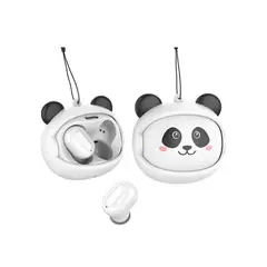 EWTTO - Audífonos Bluetooth Diseño PANDA Rostro Intercambiable
