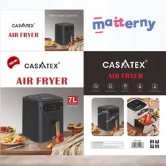 CASATEX - Freidora Aire Airfryer Digital 7 Litros Sin Aceite AFC001 Extra Grande