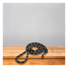 RYBIU IMPORT - Soga Resistente para Perro Delgada 12m Color Negro