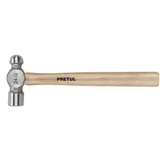 PRETUL - Martillo pulido de bola 24 oz mango madera,