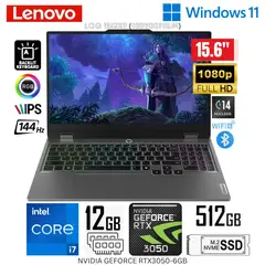 LENOVO - Laptop LOQ 15IRX9 Intel Corei7-13650X RAM 12GB SSD 512GB 15.6" FHD RTX3050-6GB 83DV00FHLM