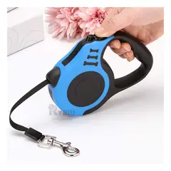 RYBIU IMPORT - Soga Retractil de Mascota Comodo 5 Metros en Diseño Azul