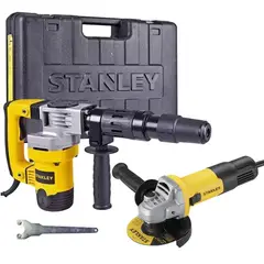 STANLEY - Martillo Demoledor SDS Max 1010W + Amoladora 4 1/2" 750W SHM5K-K4