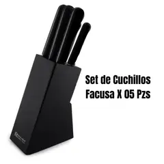 FACUSA - Set de Cuchillos X5 con Mango de Plastico