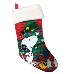 GENERICO - Bota Decorativa Navideña Snoopy Roja