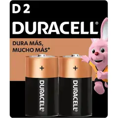 DURACELL - Pila D Alcalina x 2 unidades