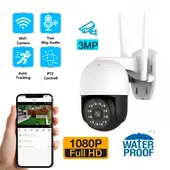 SEISA - CÁMARA DE SEGURIDAD IP PARA EXTERIORES 1080P INALAMBRICA WI-FI