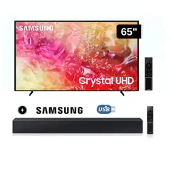 SAMSUNG - TELEVISOR CRYSTAL 65 UHD" 4K Smart TV UN65DU7000GXPE + Soundbar HW-C400