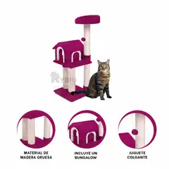 RYBIU IMPORT - Rascadora Eficaz de 3 Niveles Fucsia Y+Banderitas Adhesivas