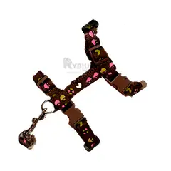 RYBIU IMPORT - Arnes de Paseo para Conejo en Color Marron Y+Papel de Regalo