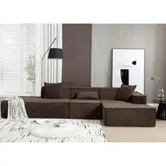 AMOBLART - Seccional BRITANI 2.0 COLOR MARRON LADO DERECHO