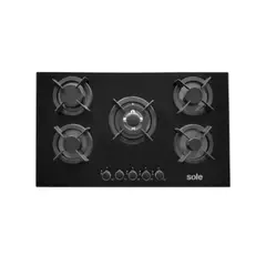 SOLE - Cocina Empotrable 5 Hornillas 90 cm SOLCO069