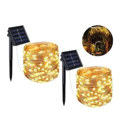 GENERICO - Guirnalda De Luces Decorativas Color Ambar x2pzs